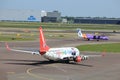 Amsterdam The Netherlands - May 26th 2017: PH-CDF Corendon Dutch Airlines Royalty Free Stock Photo