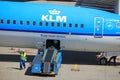 Amsterdam The Netherlands - May 26th 2017: Planes on platform