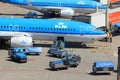 Amsterdam The Netherlands - May 26th 2017: Planes on platform