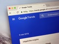 Homepage of Google Trends - Google inc.
