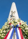 Wreath from King Willem Alexander and Queen Maxima from the Netherlands at the National Royalty Free Stock Photo