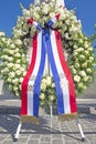 Wreath from King Willem Alexander and Queen Maxima from the Netherlands at the National Royalty Free Stock Photo