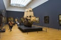 Visitors walking in the gallery of Rijksmuseum in Amsterdam, Netherlands