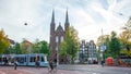 Amsterdam, Netherlands - October 15, 2019: De Krijtberg Kerk is a Roman Catholic church in Amsterdam
