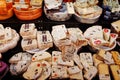 Variety of Dutch cheese in a shop, Amsterdam Royalty Free Stock Photo