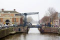 Amsterdam, the Netherlands, an old drawbridge.