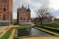 Amsterdam, Netherlands, Rijksmuseum, Garden of famous dutch national museum. Garden alleys, ponds and fountains. Royalty Free Stock Photo