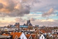 Amsterdam, Netherlands Rooftop View Royalty Free Stock Photo