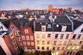 Amsterdam, Netherlands Rooftop View at Twilight Royalty Free Stock Photo