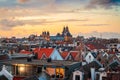 Amsterdam, Netherlands Rooftop View at Twilight Royalty Free Stock Photo