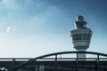 AMSTERDAM/NETHERLANDS 12 SEP 2014 - Schiphol Airport Control Tower Royalty Free Stock Photo