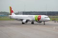 Airbus A321-211 CS-TJF of TAP Air Portugal airlines of the Schiphol airport