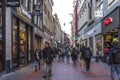 Amsterdam Nieuwendijk Street. The famous street is the main shopping mile of Amsterdam