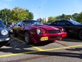 Amsterdam, The Netherlands - September 10, 2016: Second generation Maroon red Chevrolet Camaro Z28 1981 Royalty Free Stock Photo