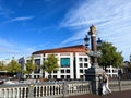 Amsterdam, Netherlands. September 20, 2023. The Stopera and the Blue bridge in Amsterdam. Royalty Free Stock Photo