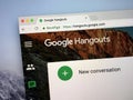 Website of Google Hangouts