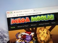 Website of Mega Moolah