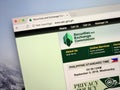 Website of the Philippines Securities and Exchange Commission or SEC Royalty Free Stock Photo