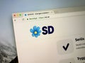 Homepage of Swedish political party Sweden Democrats