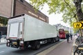 White truck in Amsterdam, Netherlands