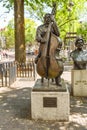 Amsterdam, Netherlands. Statues of Amsterdam musicians at the Johny Jordaan Square in Amsterdam.