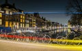 Amsterdam night full of lights Royalty Free Stock Photo