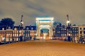 Amsterdam at night, the Netherlands Royalty Free Stock Photo