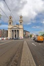 The Moses and Aaron Church, in the Waterlooplein neighborhood of Amsterdam, NL