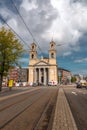 The Moses and Aaron Church, in the Waterlooplein neighborhood of Amsterdam, NL