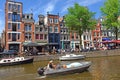 Cityscapes in the red-light district of Amsterdam Royalty Free Stock Photo