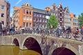 Cityscapes in the red-light district of Amsterdam Royalty Free Stock Photo