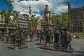 Rembrandt Square with sculptural reproduction in bronze from the Night Watch picture.
