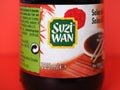 AMSTERDAM - NOV 2019: Suzi Wan soya sauce bottle