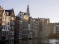 amsterdam old town buildings detail Royalty Free Stock Photo