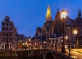 Amsterdam. Oude Kerk church in the red light district.