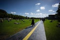 Amsterdam path bicycle lane pedestrian park water sculpture Holland river