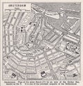Vintage map of Amsterdam