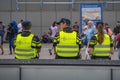 Amsterdam Police Officers at Central Station - AMSTERDAM - THE NETHERLANDS - JULY 20, 2017