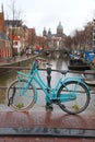 Amsterdam rain Royalty Free Stock Photo