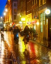 Amsterdam rainy Royalty Free Stock Photo