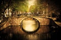 Amsterdam. Romantic bridge Royalty Free Stock Photo