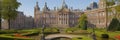 Amsterdam Royal Palace (Paleis na dame), Netherlands, architectural grandeur with beautiful gardens Royalty Free Stock Photo