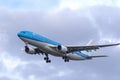 AMSTERDAM, SCHIPHOL THE NETHERLANDS - 18 JANUARY 2023: klm commercial passenger plane ready for landing.