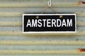 Amsterdam sign Royalty Free Stock Photo