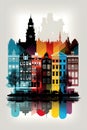 Amsterdam simple illustration