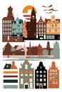 Amsterdam simple illustration