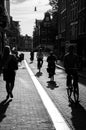 Amsterdam street life - silhouettes