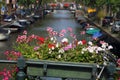 Amsterdam summer canal view