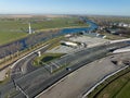 Amsterdam, 27th of Fabruary 2022, The Netherlands. Shell fuel diesel and gas energy station. Along a road with traffic