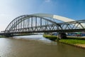 Demka-spoorbrug on the Amsterdam-Rhine canal Royalty Free Stock Photo